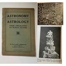 VINTAGE ASTROLOGY Astronomy Application Human Nature Schimmack 1923 WEATHER CAKE picture