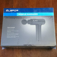Elefor Massage Gun Deep Tissue Percussion Massager (Matte Black) - NEW & SEALED picture