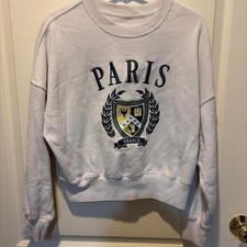 Abercrombie-fitch Women's White and Cream Sweatshirt picture