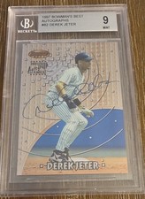 1997 Bowman's Best - Derek Jeter #82 Autographs (AU) BGS 9 Graded RARE picture