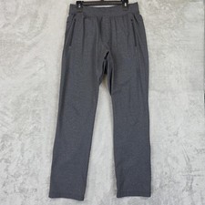 Lululemon Pants Mens Large Gray Track Joggers Zip Pockets Elastic Waist Stretch picture