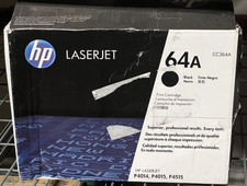 Genuine HP 64A (CC364A) Black Original LaserJet Toner Cartridge, OEM-Damaged Box picture