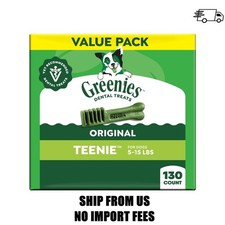 Greenies Teenie Size Original Flavor Adult Natural Dental Dog Treats, 130 Count picture
