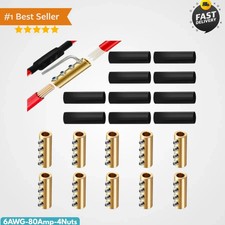 10Pcs 6-10 AWG 6 8 10 Gauge Wire Connector Nut Kit,80Amp Screw Quick Terminal... picture