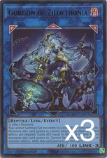 3X Yugioh Gorgon of Zilofthonia MAMO-EN091 Ultra Rare 1st Edition NM picture