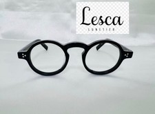 Lesca LUNETIER S.Froud COL.1 Eyeglass Frame Round Black 44-23 French Heritage picture