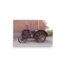 Vintage Farm Tractor Photography Print | Western Ranch Wall Art picture