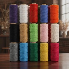 15 Rolls Macrame Cord, 3Mm X 480 Yards Natural Cotton Macrame Rope Colorful picture