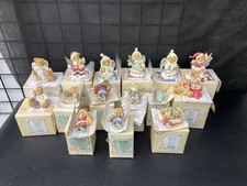 CHERISHED TEDDIES LOT OF 15 Complete In Boxes, Christmas Themed, Angels, Santa picture