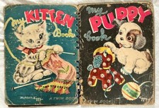1946 My Kitten/My Puppy Twin Book - Sheena Morey - Illus. by Kippy  picture