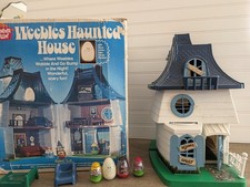 Vintage 1976 Hasbro Weebles Haunted House #580 In Box Ghost Witch Girl Bed Chair picture