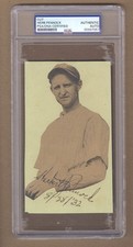 Herb Pennock Signed AUTO Album Page Photo Yankees Dated 8/28/1932 HOF PSA/DNA picture
