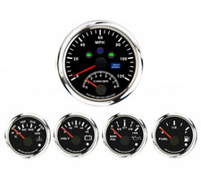 W PRO 5 Gauge Set 85mm GPS Speedometer Tachometer 120 MPH Turn Signal High Beam picture