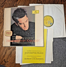 BEETHOVEN- The 9 Symphonies- KARAJAN/BERLIN  PHILHARMONIC   DGG  SKL101/8  8 LPs picture