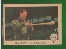 1959 Fleer Ted Williams #51 May 16, 1954- Ted Is Patched Up VG/EX picture