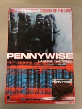 Vtg 2001 Pennywise Land Of The Free? Album Poster 13