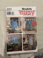 9462 Uncut Simplicity Sewing Pattern Home Decor Design Your Own Curtains OOP Sew picture