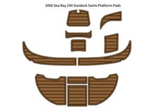 2006 Sea Ray 240 Sundeck Swim Platform Pad Boat EVA Foam Teak Deck Floor Mat- picture