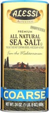 Alessi Mediterranean Sea Salt Coarse 24 Oz Pack Of 6 Natural Culinary Salt picture