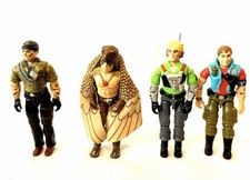 Vintage 1987 GI Joe Action Figure Lot Raptor Tunnel Rat Law Psyche-Out 3.75” picture