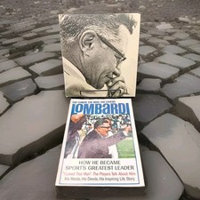 Lot Of 2 Vintage 1971 Lombardi NFL And The Coach The Man The Legend Books picture