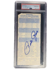 PETE ROSE SIGNED RARE 1974 ALL-STAR GAME BALLOT W/GEM MINT 10 PSA picture