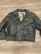 Vintage Don’t Stop 80S 90S Leather Biker Jacket 3Xl picture