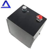 25 Gallon Hydraulic Fluid Reservoir Tank Heavy Duty Steel Gasoline Transfer Tank picture