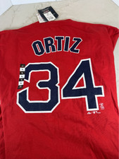David Ortiz #34 Red Sox T-Shirt Majestic NWT XL XXL Big Papi MLB, pick your size picture