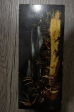 VTG Yellowstone National Park Cedar Wooden Keepsake Box Wildlife Buck Deer Art picture