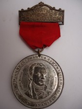 1909 John Wanamaker Childrens Christmas Drawing Competition Medal - James Monroe picture