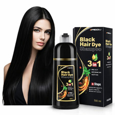 MEIDU Black Hair Dye Shampoo 3 in 1 Semi Permanent Hair Color Shampoo picture
