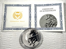 2026 Germania Beasts: Sleipnir 5 Mark 1 oz Silver Coin (BU) In Capsule With COA picture