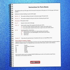 KUBOTA TG1860G Parts Manual - STEEL WIRE BIND - DURABLE COVERS picture