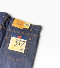 Vintage Levi's 517 Saddleman Boot Cut Jeans Orange Tab 40x34 Deadstock Made 1987 picture