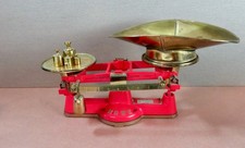 Antique Howe Scale Co Rutland VT Model 8462 Counter Balance 6lb Scale Brass Weig picture