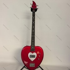 solid Heartbreaker Bass guitar red 4-strings S-H pickups rosewood fretboard picture
