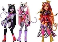 Mattel Monster High Hissfits Band 3 Pack Toralei, Meowlody, Purrsephone picture