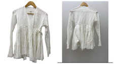 dosa Rabari Wrap Blouse Cotton White Size 1 Japan picture