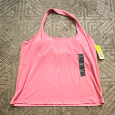 All In Motion Women's Pink Solid Halter Tank Top 2XL Sleeveless Pullover picture