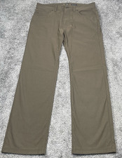 PrAna Brion Pants II Men's 33x30 Brown Stretch Hiking Outdoor Chino 1969771 picture