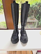 GANNI Cleated Knee High Chelsea Boots | US 8/EU 39 picture
