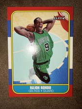 2006-07 Fleer - 1986-87 Fleer Design Rajon Rondo #107 (RC) picture