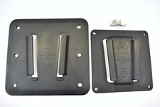 2 Piece Polymer TV Bracket Set for Campers and RVs by PAW International (Black) picture