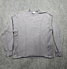 Gymshark Heritage Washed Sweatshirt Mens S Gray Oversized Long Sleeve Crew Neck picture
