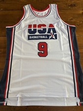 Michael Jordan #9 USA 1992 Dream Team Jersey Men’s Large New Olympic Bulls picture
