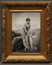 19th Century French School Oil Painting attributed to William-Adolphe Bouguereau picture