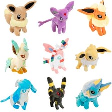 Pokemon Eevee Eeveelution Plush 9pcs Bundle Set Evolution Characters Collection picture