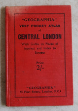 Vintage 1930's Geographia Greater London UK Atlas Maps picture