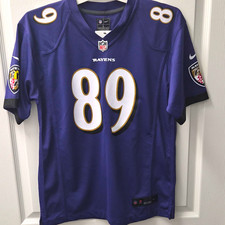 Nike Baltimore Ravens Mark Andrews #89 Jersey Purple NFL Youth Size L 14/16 picture